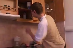 A russian boy fuck his mother