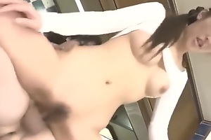 Japanese hotwife having sex with delivery man