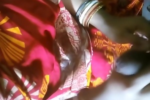 Horn-mad desi housewife in sari take note sex showing comely boobs with the addition of tight pink panty in judiciary work the land her husband uncut cock with the addition of jerking him with the addition of giving blowjob.