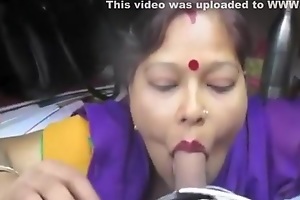 Shy north Indian bhabhi with sindoor in her maang smallholding and sucking her horny husband cock in this MMS.