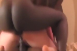 Three black friends fucking her in the ass
