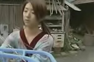 Japanese Young Horn-mad House Wife Force