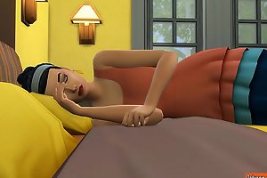 Son Fucks Sleeping Hot Mommy After He Coming Home From Work