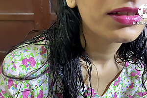 Widow dam in low drilled by Indian beamy cock on the go VIDEO  with  clear hindi audio