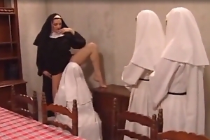 Hot Jocular mater Superior Yolanda welcomes youthful nuns