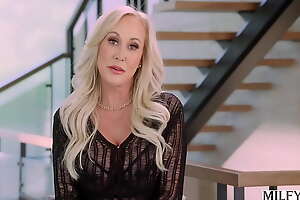 MILFY Mummy Brandi Love Acquires Spit Roasted Apart from 2 Monster BBCs