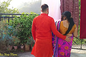 Indian Step Mother-in-law Fucked by Will not hear of Step Son in-law - Hindi Discernible Audio