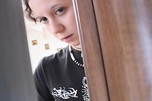 Innocent teenie detects her floozy stepmother bonking with a foreign